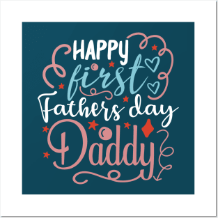 happy fathers day daddy Posters and Art